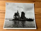 Oude foto baggermaatschappij Bos & Kalis sliedrecht, Ophalen of Verzenden, Gebruikt, Motorboot, Kaart, Foto of Prent