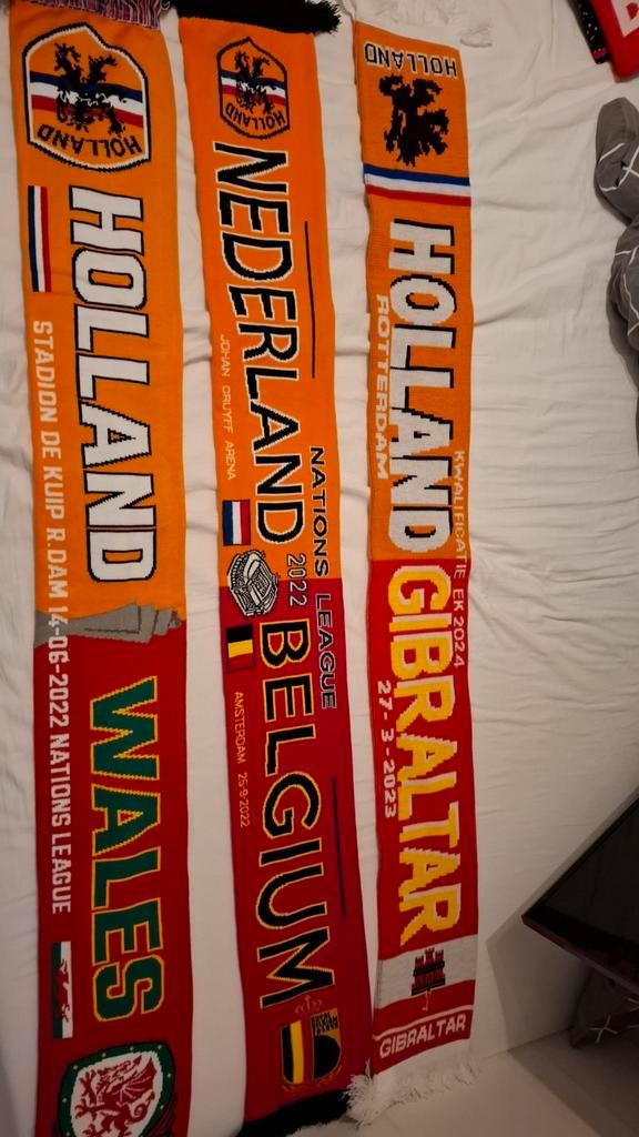 Nederlands Elftal Sjaals - Wedstrijden, Sport en Fitness, Voetbal, Nieuw, Clubaccessoires, Ophalen of Verzenden