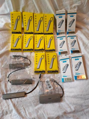 20x Multi-port USB adapters beschikbaar voor biedingen