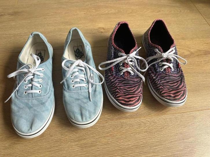 Vans 2x maat 41 blauw groen & paars roze zwart tijger motief, Kleding | Dames, Schoenen, Zo goed als nieuw, Sneakers of Gympen