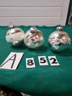 kerstballen bewerkt groot vintage zilver,[a852], Diversen, Kerst, Ophalen of Verzenden
