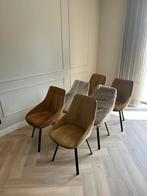 Eetkamerstoelen 6 stuks, Ophalen, Zo goed als nieuw, Stof