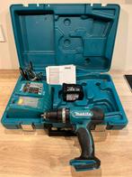Makita accu boormachine set – compleet in koffer (netjes), Ophalen of Verzenden, Zo goed als nieuw, Boormachine