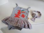 EFTELING JURKJE/ROMPERTJE+HOOFDBAND MT 62/68 NIEUW+KAARTJE, Kinderen en Baby's, Babykleding | Maat 62, Meisje, Jurkje of Rokje