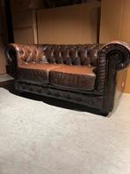 Chesterfield 2 zits Bank igs, Huis en Inrichting, Banken | Bankstellen, Gebruikt, 150 tot 200 cm, Tweepersoons, Rechte bank