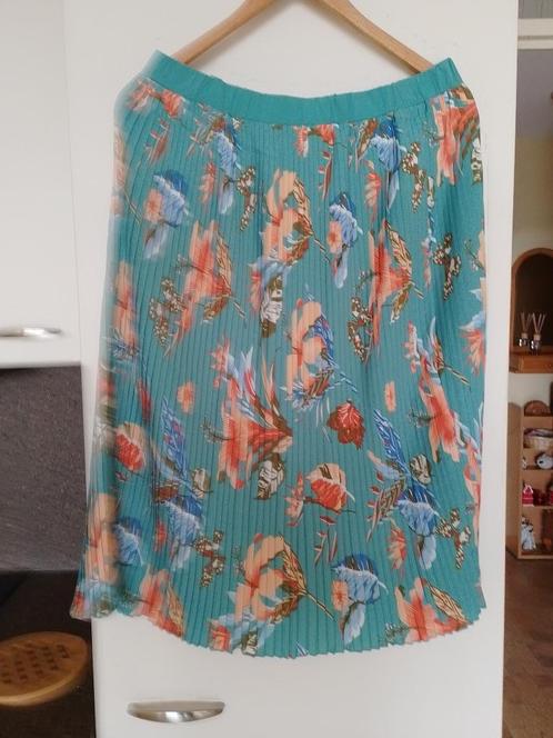 Fleurige rok, Kleding | Dames, Jurken, Zo goed als nieuw, Maat 42/44 (L), Blauw, Onder de knie, Ophalen of Verzenden