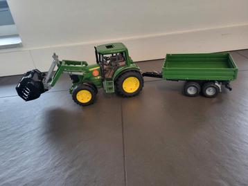 Bruder John Deere + kiepwagen beschikbaar voor biedingen