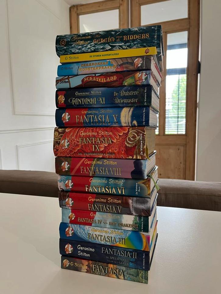 Geronimo Stilton Boeken Collectie - Fantasia Serie, Boeken, Fantasy, Gelezen, Ophalen of Verzenden