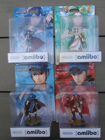 Amiibo Fire Emblem figurines Palutena - Lucina - Ike - Marth beschikbaar voor biedingen