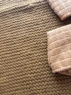 Beige Badmat en Handdoeken Set, Ophalen of Verzenden, Zo goed als nieuw, Beige, Badmat