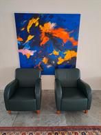 Fauteuil, Ophalen, Gebruikt, Minder dan 75 cm, Leer