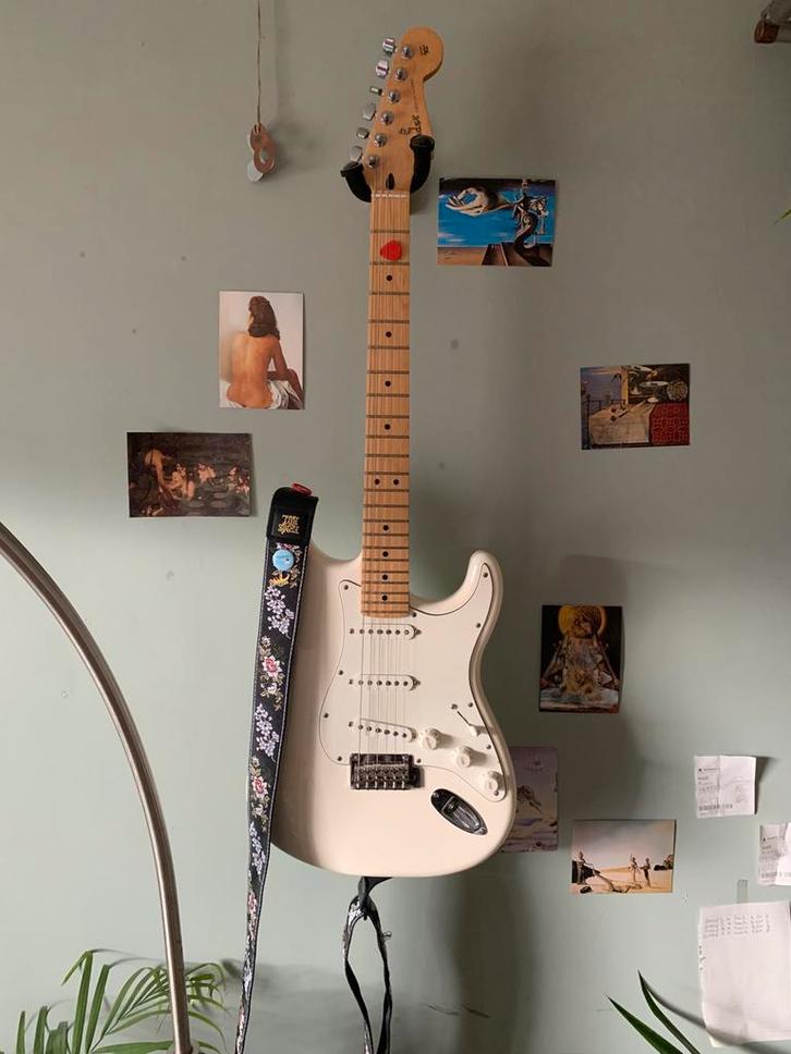 Fender player stratocaster polar white, Muziek en Instrumenten, Snaarinstrumenten | Gitaren | Elektrisch, Gebruikt, Solid body
