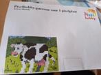 Pixelhobby Patroon Koe + Restant Pixelhobby, Ophalen of Verzenden, Gebruikt, Knutselwerk