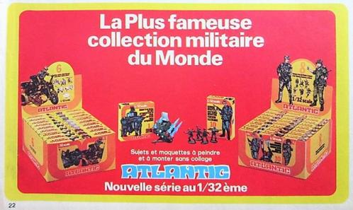 5 vintage advertenties reclames Atlantic poppetjes 1978, Verzamelen, Speelgoed, Gebruikt, Verzenden