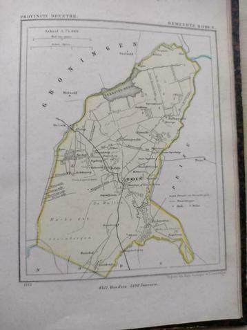 22 / Roden / Steenbergen / Sandbuur / Litho 1865  Kuyper DR beschikbaar voor biedingen
