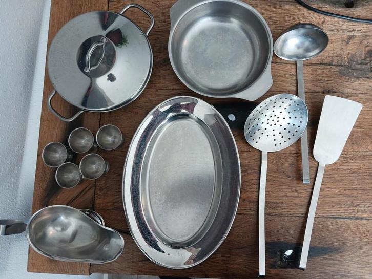 Rvs keuken spullen roestvrijstalen  en niet van rvs spullen, Huis en Inrichting, Keuken | Servies, Zo goed als nieuw, Overige typen