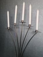 5-armige metalen vintage vloerkandelaar XL, Huis en Inrichting, Woonaccessoires | Kandelaars en Kaarsen, Ophalen, Gebruikt, Kandelaar