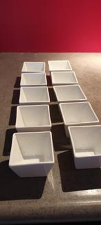 10 witte TAPAS bakjes, dessert schaaltjes. Ongebruikt., Huis en Inrichting, Keuken | Servies, Overige typen, Nieuw, Ophalen of Verzenden