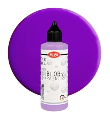 Viva Decor Blob paint (verf) Lila (lichtpaars) flesje 90 ml beschikbaar voor biedingen