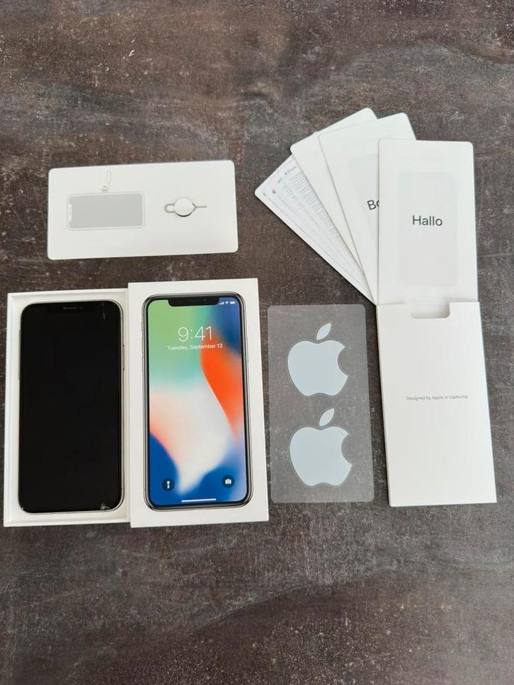 iPhone X 256GB - Full Set with Box & Original Charger, Telecommunicatie, Mobiele telefoons | Apple iPhone, Gebruikt, 256 GB, Zonder abonnement