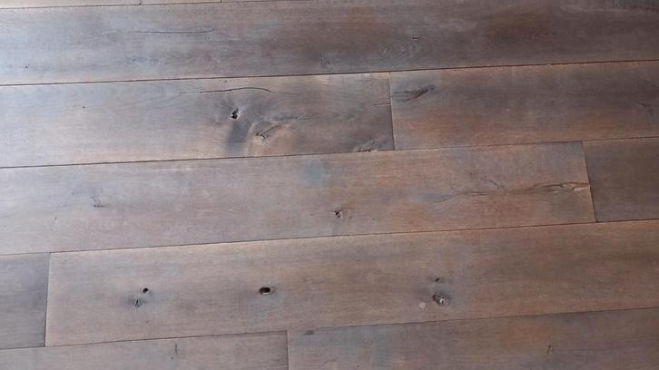 Frans eiken houten vloer 20 mm massief, Doe-het-zelf en Verbouw, Vloerdelen en Plavuizen, Gebruikt, Vloerdelen of -planken, Hout