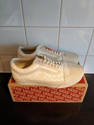 Nieuwe Vans Old Skool Beige Dambord Sneakers Maat 41 beschikbaar voor biedingen