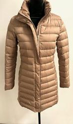 Z.G.A.N Hallhuber half-lange doorgestikte winterjas camel 34, Bruin, Verzenden, Zo goed als nieuw, Maat 34 (XS) of kleiner