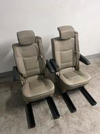 2 Exclusieve Leren Stoelen zelfbouw Oldtimer,Camper,Bus., Ophalen, Gebruikt, Triumph