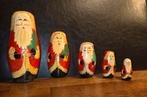 Vintage Kerst Matroesjka Poppen Set (5 stuks), Ophalen of Verzenden