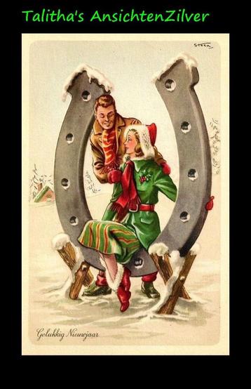 💢💢Pax Steen, Gelukkig Nieuwjaar in de sneeuw (8) beschikbaar voor biedingen