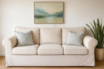 IKEA EKTORP Bank - Beige - Wasbare Hoes - afbeelding 1