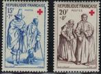Z436 Frankrijk 1175/76 ongebruikt met plakker, Postzegels en Munten, Postzegels | Europa | Frankrijk, Verzenden, Postfris