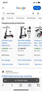 Electrische step zeer snel!, Fietsen en Brommers, Steps, Ophalen of Verzenden