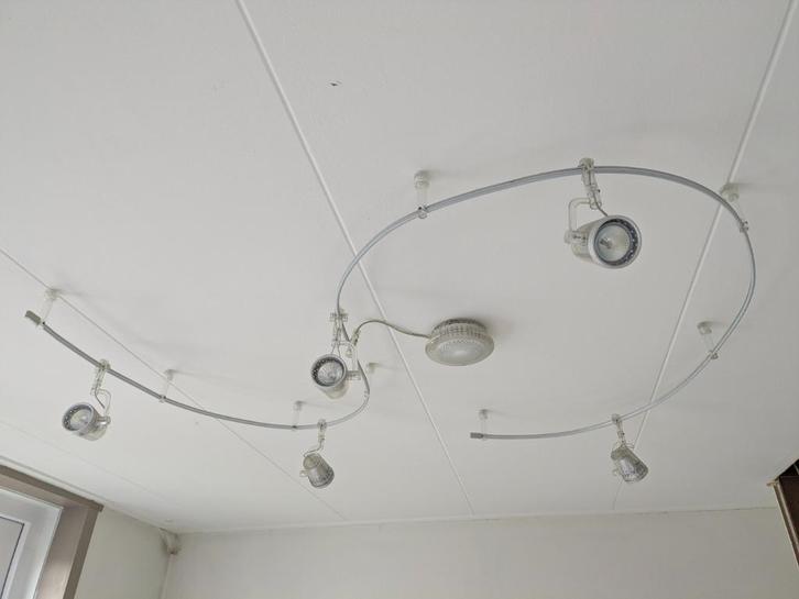 Spiraallamp, Huis en Inrichting, Lampen | Tafellampen, Gebruikt, Minder dan 50 cm, Kunststof, Ophalen of Verzenden