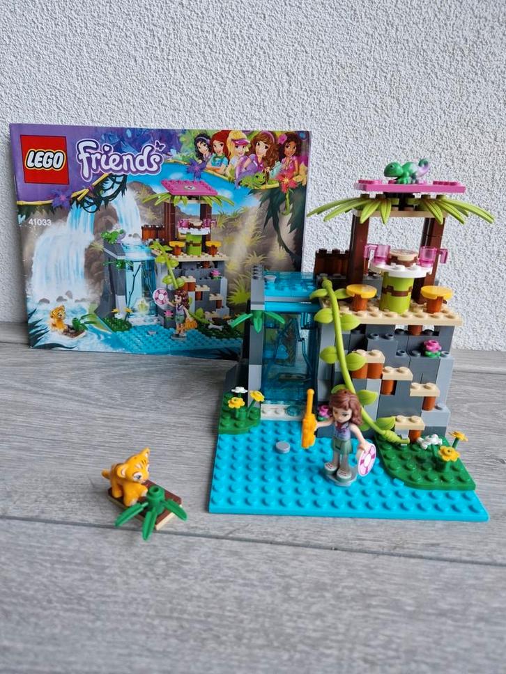 LEGO friends 41033 Junglewaterval reddingsactie  COMPLEET, Kinderen en Baby's, Speelgoed | Duplo en Lego, Zo goed als nieuw, Lego