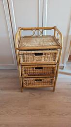 Rotan ladekast 3 lades, Huis en Inrichting, Kasten | Ladekasten, Ophalen, Gebruikt, 50 tot 100 cm, Minder dan 100 cm