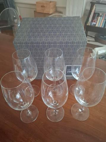 6 Schott Zwiesel Wijnglazen - Groot beschikbaar voor biedingen