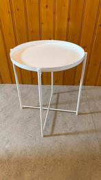 IKEA GLADOM witte Salontafel met dienblad 45x53cm, Huis en Inrichting, Tafels | Salontafels, Ophalen, Minder dan 50 cm, 50 tot 75 cm