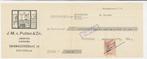 Rotterdam 1941 - Kwitantie J.M. v. Putten & Zn, Postzegels en Munten, Ophalen of Verzenden, Overige typen