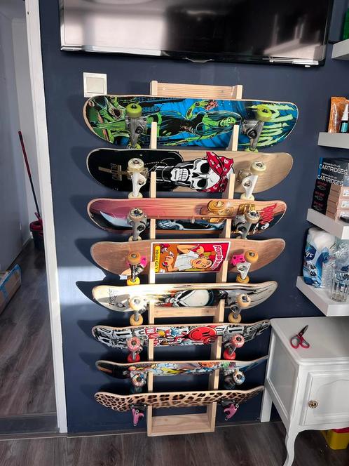 Skateboard Rek, Rack, Opslag, Display, GOEDE STAAT, Sport en Fitness, Skateboarden, Zo goed als nieuw, Skateboard, Ophalen of Verzenden