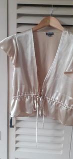 Goud  lamekleurig topje, Ophalen of Verzenden, Zo goed als nieuw, Zonder mouw