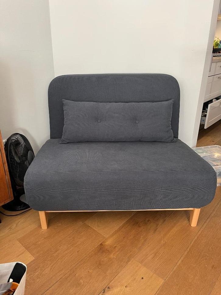 Foldable Bed / Futon, Huis en Inrichting, Slaapkamer | Slaapbanken, Zo goed als nieuw, 100 cm, 190 cm of minder, Eenpersoons, Blauw