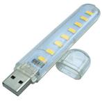 USB LED Verlichting Licht Lamp 8 LED's 5 V Volt, 18 x 100 mm, Caravans en Kamperen, Kampeeraccessoires, Nieuw