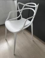4 stoelen te koop wit kartell masters style, Huis en Inrichting, Ophalen, Kunststof, Wit, Zo goed als nieuw