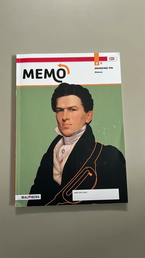 Memo Geschiedenis boek Havo/Vwo TTO 2B, Boeken, Schoolboeken, Zo goed als nieuw, Geschiedenis, VWO, Ophalen