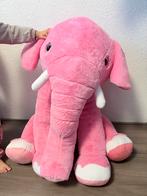 Grote Roze Olifant Knuffel, Kinderen en Baby's, Speelgoed | Knuffels en Pluche, Ophalen, Zo goed als nieuw, Olifant