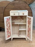 Klein Frans brocante vintage kastje, nachtkastje., Ophalen of Verzenden