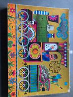 Vintage Jumbo Puzzel - Trein, Ophalen of Verzenden, Meer dan 50 stukjes, Gebruikt, 4 tot 6 jaar