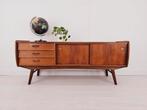 Vintage Deens design dressoir, teak houten tv-meubel 1960s, Huis en Inrichting, Kasten | Dressoirs, Gebruikt, Deens design 1960's
