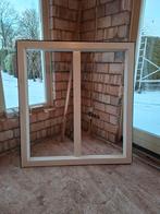 Kunstof kozijn 140x150  inclusief dubbel glas, Kunststof, Gebruikt, Raamkozijn, 75 tot 150 cm